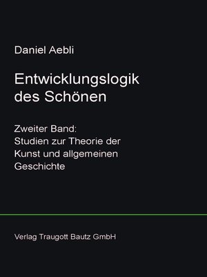 cover image of Entwicklungslogik des Schönen